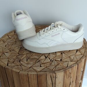 Reebok Cream and Pink Casual Sneakers